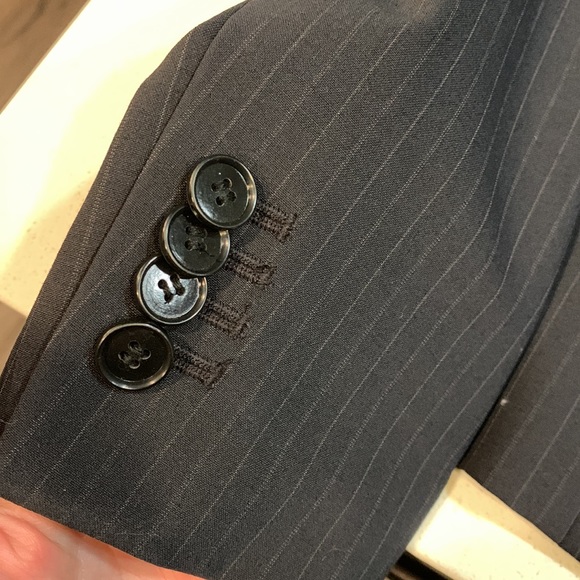 NWT Ann Taylor black with pinstripes, blazer - Picture 3 of 4